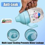 সিপার ওয়াটার বোতল-Duck Peak Separ Water Bottle with straw-Mum pot - Image 4