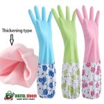 PVC Kitchen Gloves – সিলিকন ডিশ ওয়াশিং হ্যান্ড গ্লাভস - Image 3